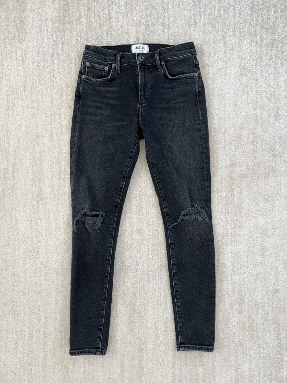 Agolde Sophie Distressed Skinny Jeans 25